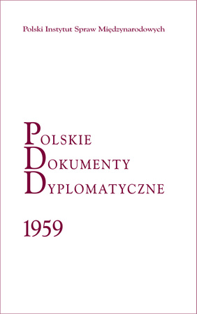Polskie Dokumenty Dyplomatyczne 1959