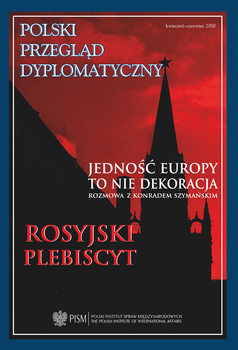 Polski Przegląd Dyplomatyczny, nr 2/ 2018 DOSTĘPNY W WERSJI CYFROWEJ